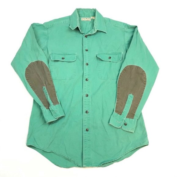 L.L. Bean Other - L.L. Bean Mens Button Front Shirt Green